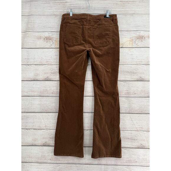Kut from the Kloth Karen Baby Bootcut Corduroy Jeans Womens 12 Brown - Picture 2 of 9